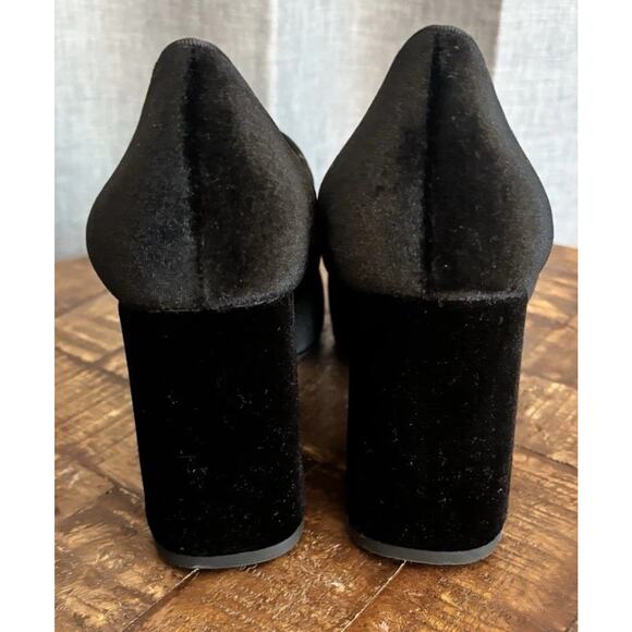 Tuckernuck Velvet Ellie Block Maryjane Heel black Size 8 - Picture 9 of 16